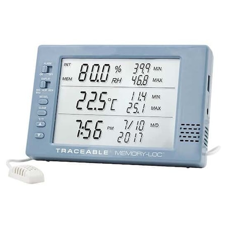 Digi-Sense Traceable Memory-Loc Thermohygrometer wi 98767-16